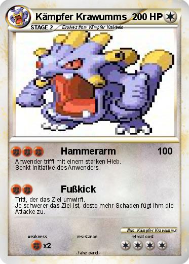 Pokemon Kämpfer Krawumms
