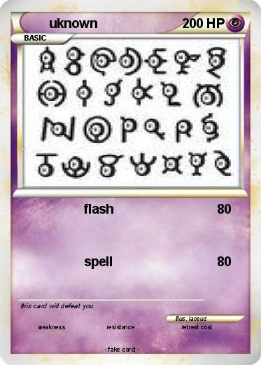 Pokemon uknown