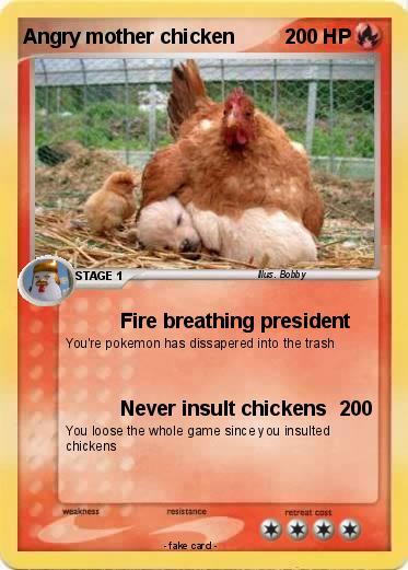 Pokemon Angry mother chicken