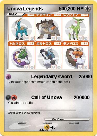 Pokemon Unova Legends            500,