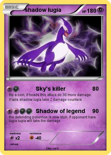 Pokemon shadow lugia