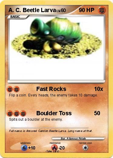 Pokemon A. C. Beetle Larva