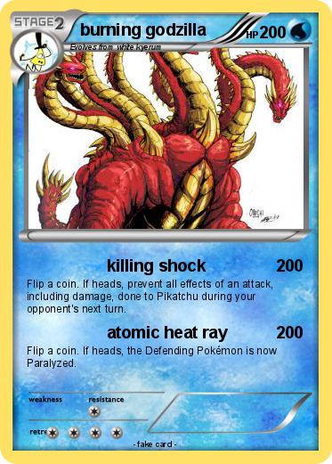 Pokemon burning godzilla
