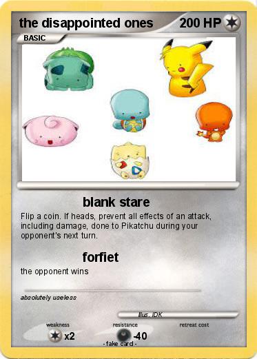 Pokemon the disappointed ones