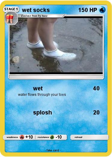 Pokemon wet socks