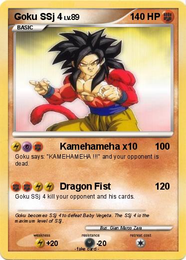 Pokemon Goku SSj 4