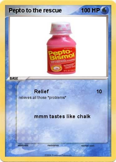 Pokemon Pepto to the rescue