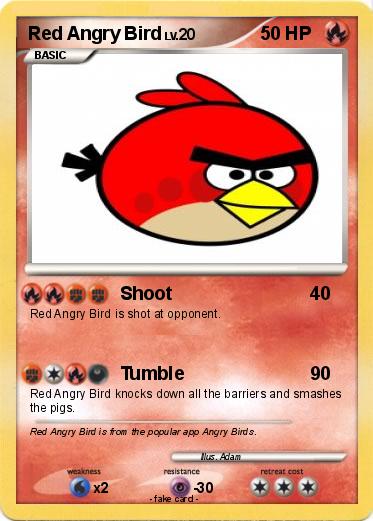 Pokemon Red Angry Bird