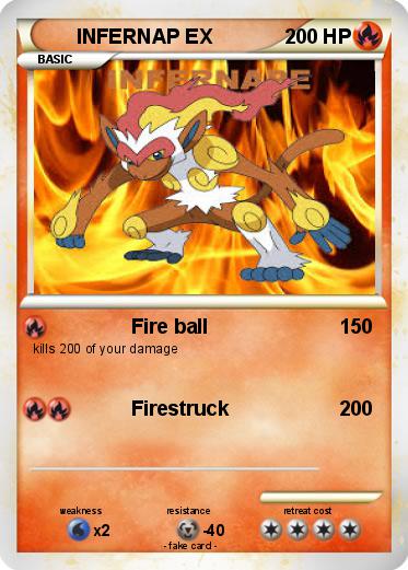 Pokemon INFERNAP EX