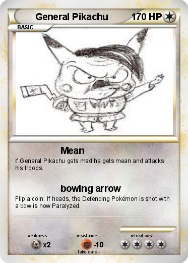 Pokemon General Pikachu