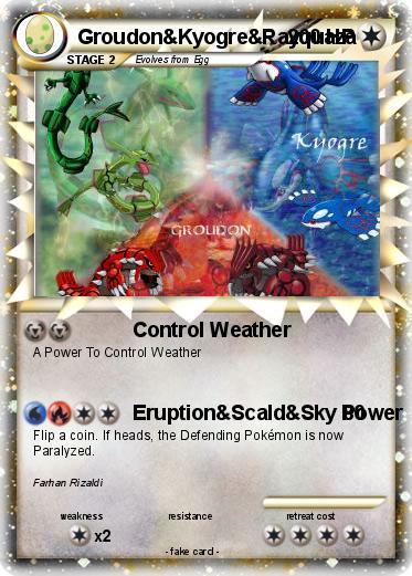 Pokemon Groudon&Kyogre&Rayquaza