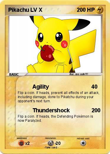 Pokemon Pikachu LV X