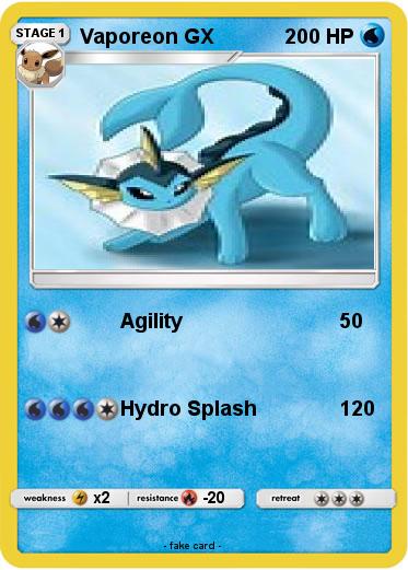 Pokemon Vaporeon GX