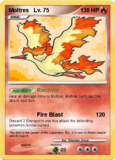 Pokemon Moltres   Lv. 75