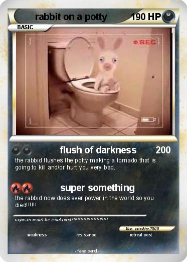 Pokemon rabbit on a potty