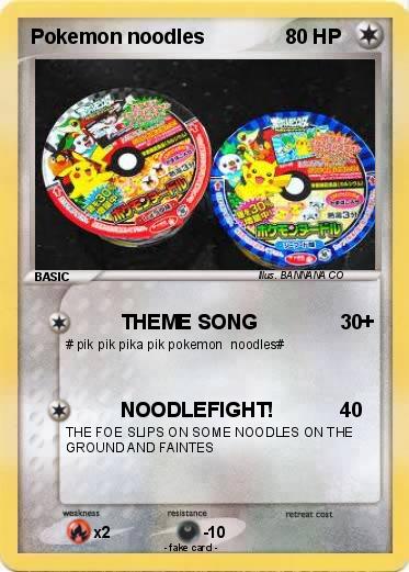 Pokemon Pokemon noodles