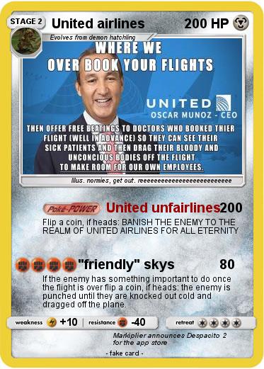 Pokemon United airlines