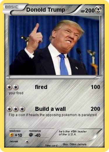 Pokemon Donold Trump