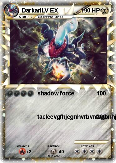 Pokemon DarkariLV EX