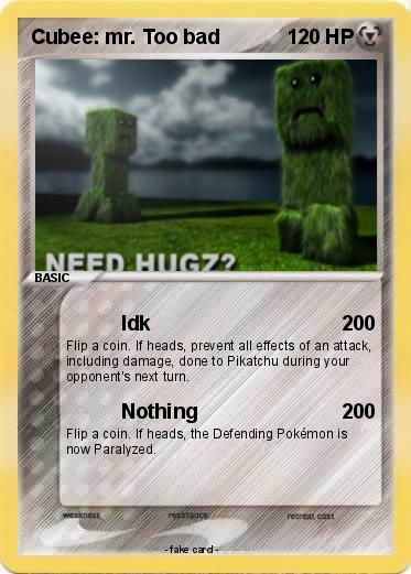 Pokemon Cubee: mr. Too bad