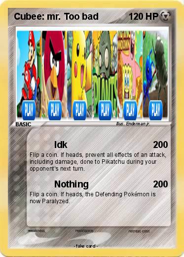 Pokemon Cubee: mr. Too bad