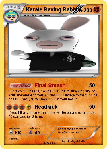 Pokemon Karate Raving Rabbid