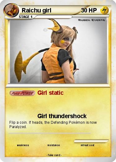 Pokemon Raichu girl