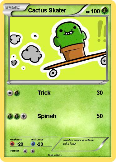 Pokemon Cactus Skater