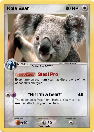 Pokemon Kola Bear