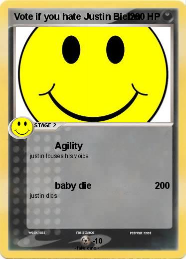 Pokemon Vote if you hate Justin Bieber