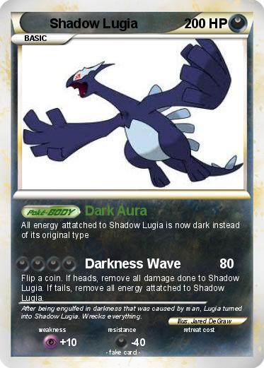 Pokemon Shadow Lugia
