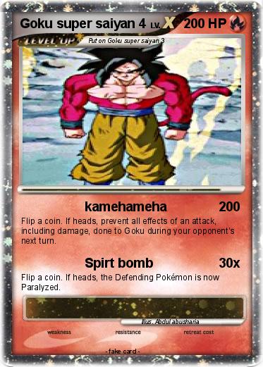 Pokemon Goku super saiyan 4