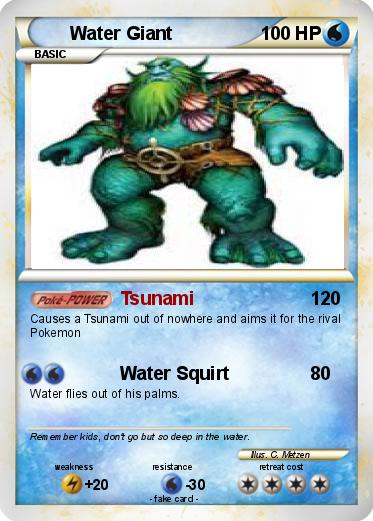Pokemon Water Giant
