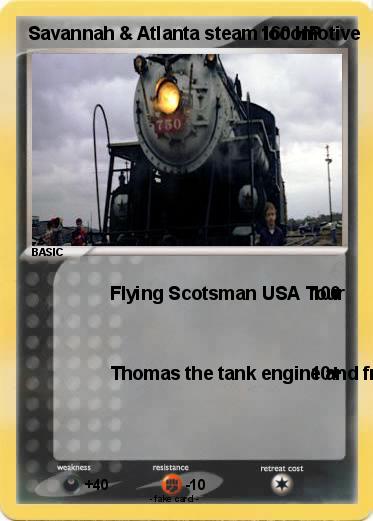 Pokemon Savannah & Atlanta steam locomotive