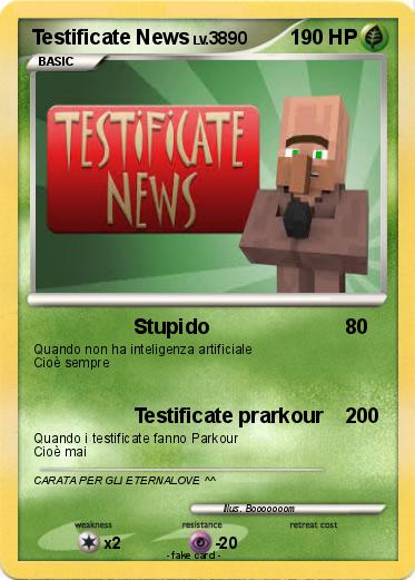 Pokemon Testificate News