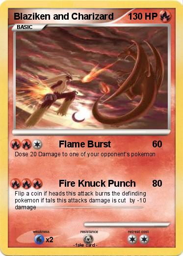 Pokemon Blaziken and Charizard