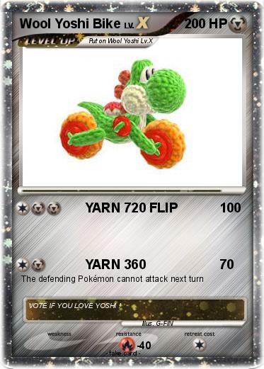 Pokemon Wool Yoshi Bike