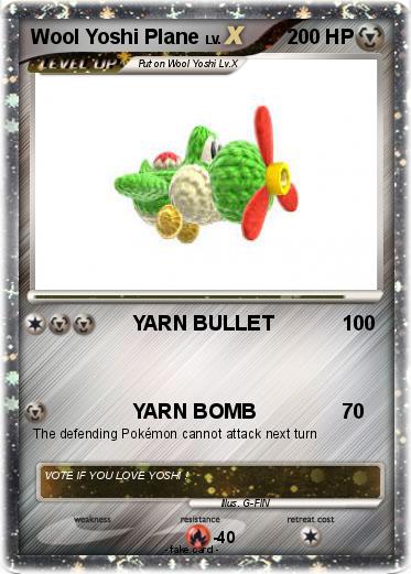 Pokemon Wool Yoshi Plane