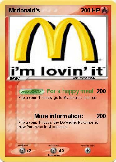 Pokemon Mcdonald's