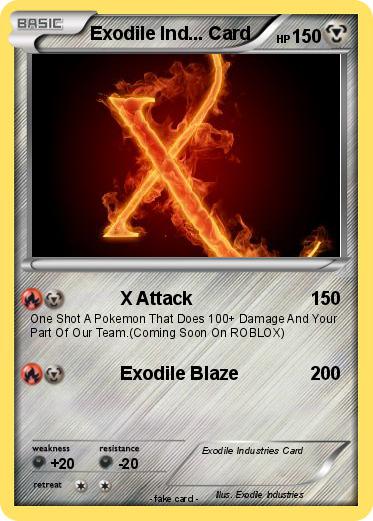 Pokemon Exodile Ind... Card