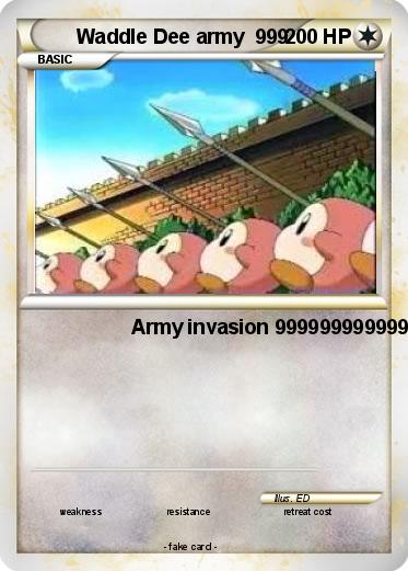 Pokemon Waddle Dee army  999