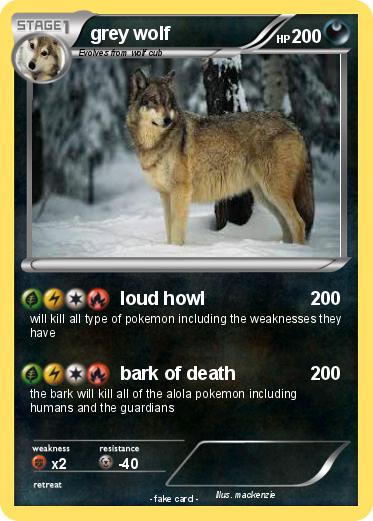 Pokemon grey wolf