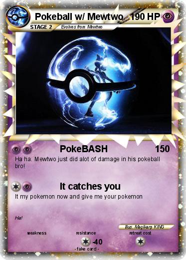 Pokemon Pokeball w/ Mewtwo
