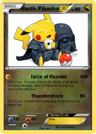 Pokemon darth Pikachu