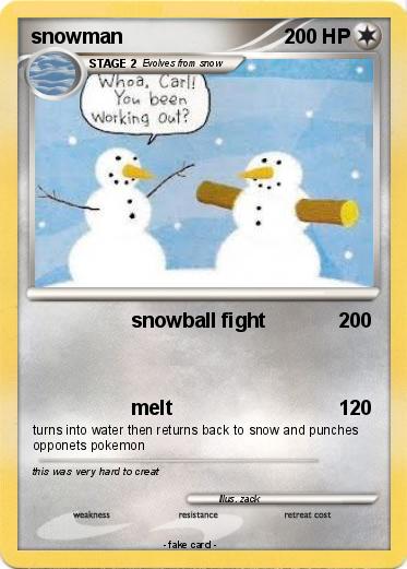 Pokemon snowman