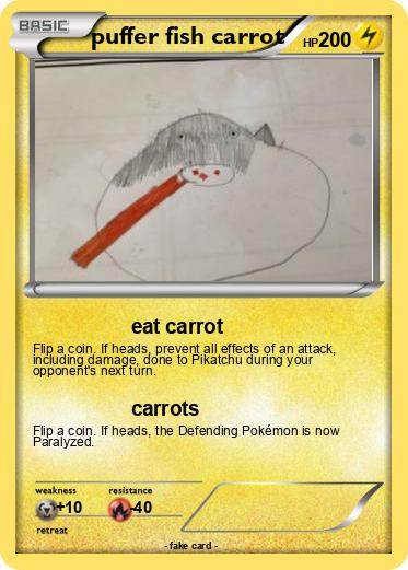 Pokemon puffer fish carrot