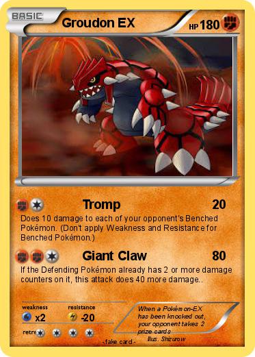 Pokemon Groudon EX