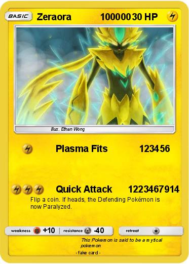 Pokemon Zeraora           100000