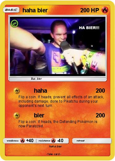 Pokemon haha bier