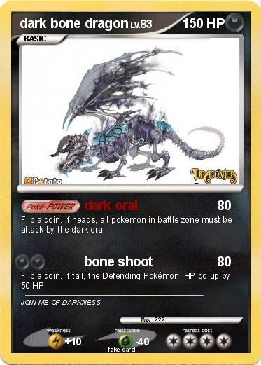 Pokemon dark bone dragon